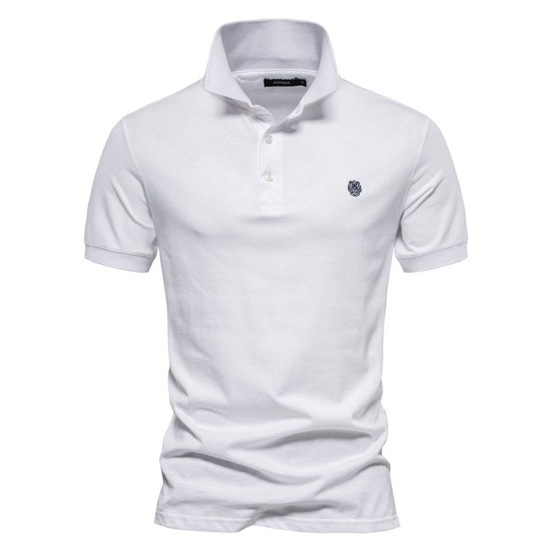 ChicTrend - Geborduurd katoenen poloshirt