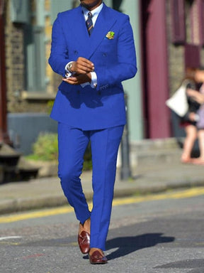Pak Regular Fit Dubbelrijig voor Heren | Formeel en Feestelijk | Elegante Look voor Bruiloften