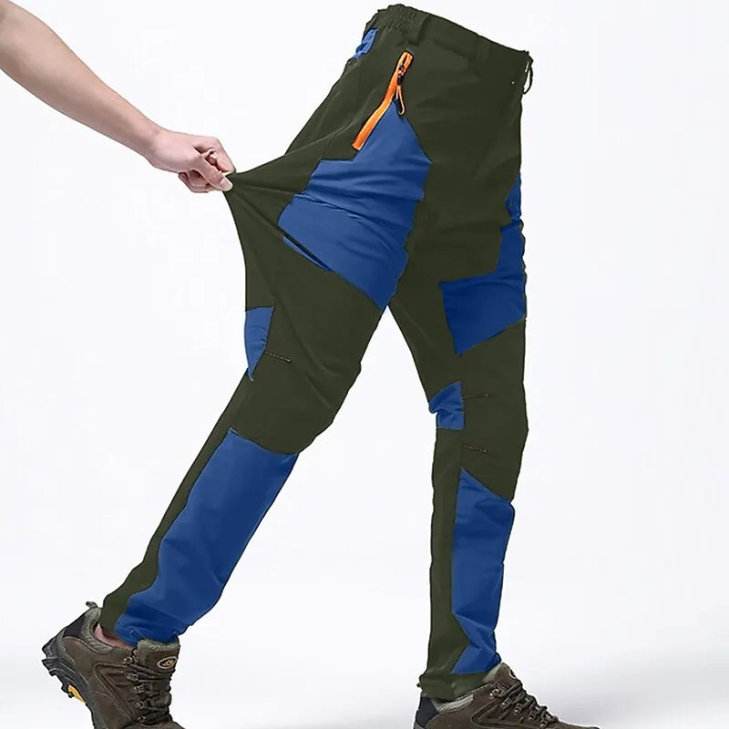 Heren Outdoor Waterdichte Broek | Tweekleurig Design, Ritszakken & Flexibele Knieën