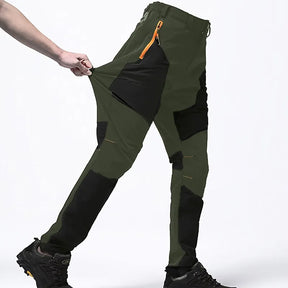 Heren Outdoor Waterdichte Broek | Tweekleurig Design, Ritszakken & Flexibele Knieën