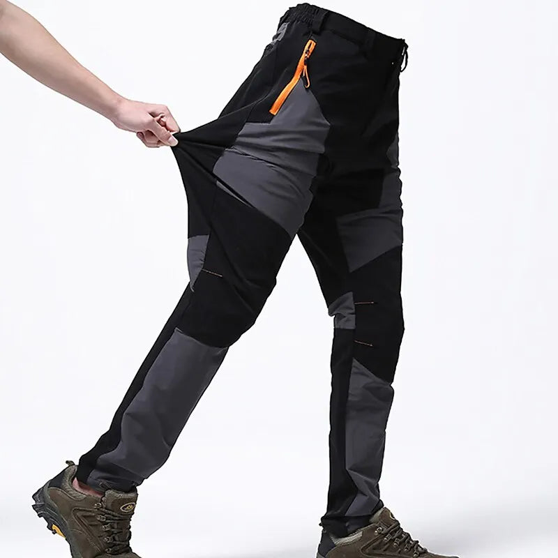 Heren Outdoor Waterdichte Broek | Tweekleurig Design, Ritszakken & Flexibele Knieën