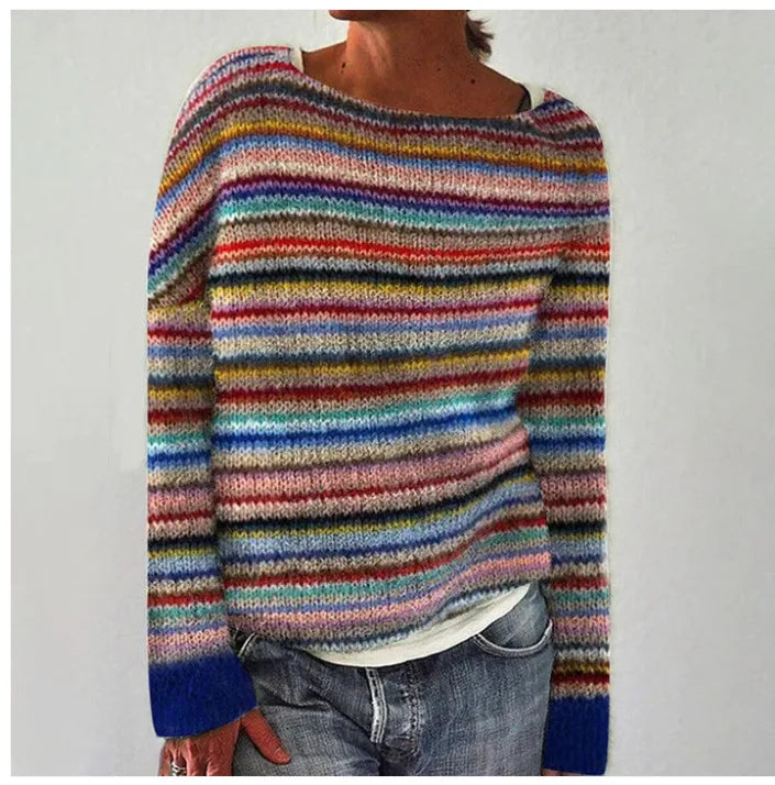 Dames Artistieke Trui geïnspireerd op Scandinavische stijl | Winterse Comfort