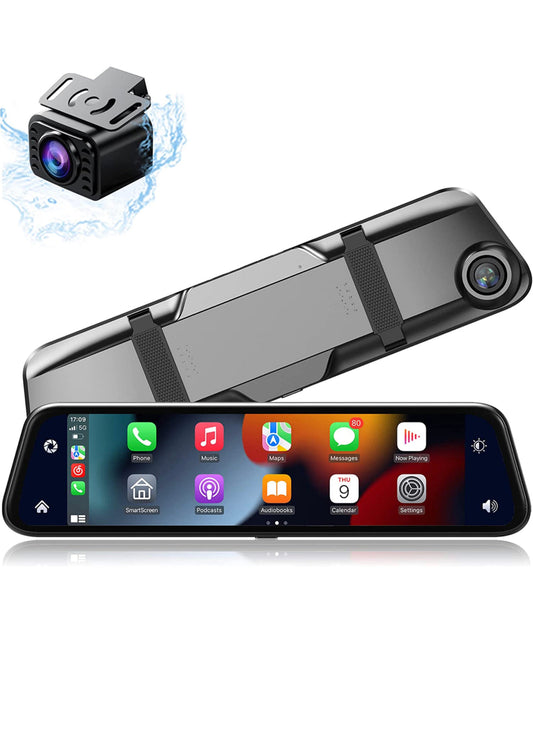 SmartView - Full HD Slim Achteruitkijkspiegel met Dashcam & Touchscreen Display