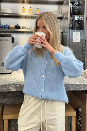 Dames Gebreide Knopen Cardigan | Ontspannen Pasvorm