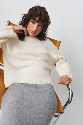 Dames Oversized Rib Pullover Trui | Comfortabele Casual Gebreide Top