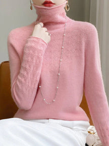 Dames Slim Fit Coltrui Trui | Elegant en warm