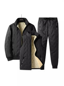 Heren Geïsoleerde Gewatteerde 3‑Delige Set | Jas, Bodywarmer & Broek