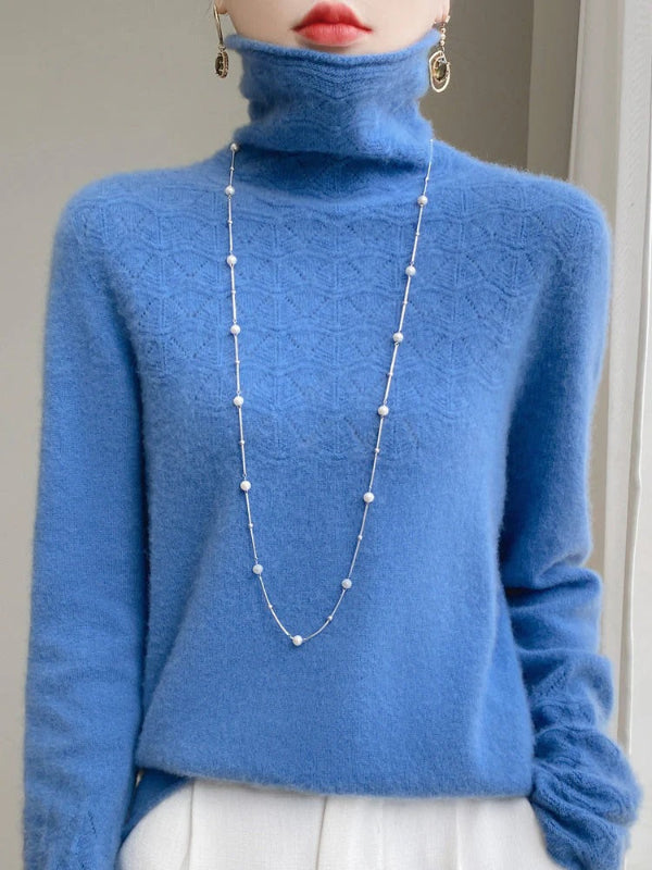 Dames Slim Fit Coltrui Trui | Elegant en warm