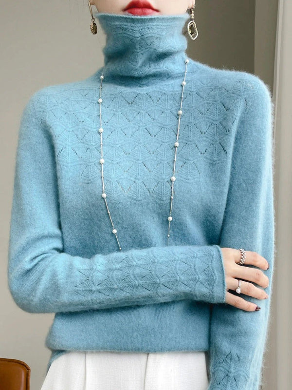 Dames Slim Fit Coltrui Trui | Elegant en warm