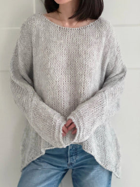 Dames Oversized Off-Shoulder Trui | Relaxed Grofgebreide Stijl