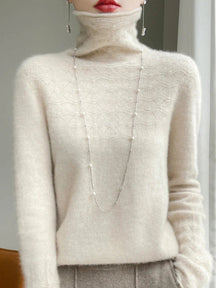 Dames Slim Fit Coltrui Trui | Elegant en warm