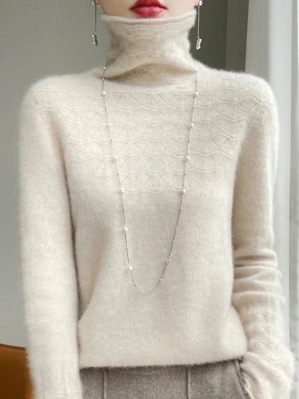 Dames Slim Fit Coltrui Trui | Elegant en warm