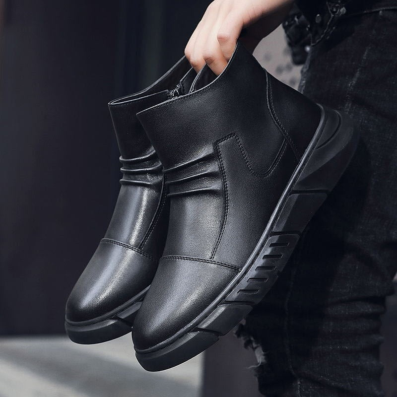 Heren Enkellaarzen | Met Rits en Antislip Zool
