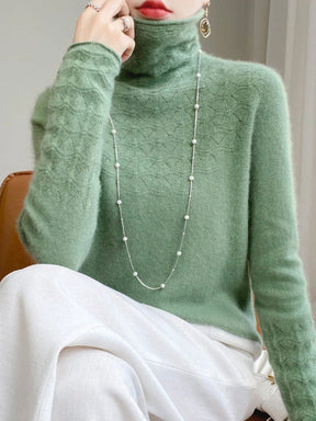 Dames Slim Fit Coltrui Trui | Elegant en warm