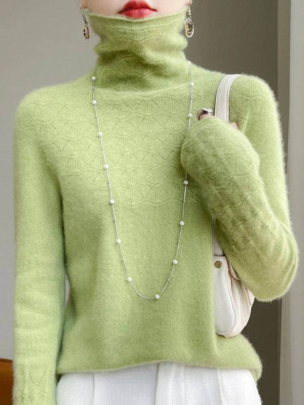 Dames Slim Fit Coltrui Trui | Elegant en warm