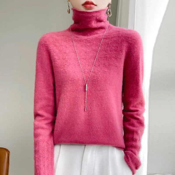 Dames Slim Fit Coltrui Trui | Elegant en warm