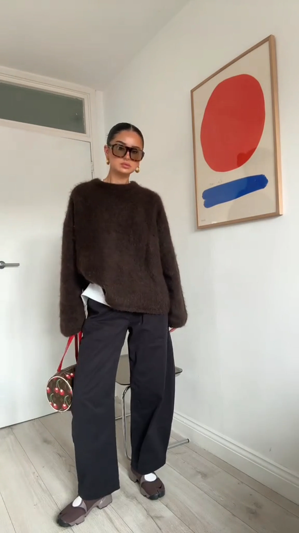 Dames Oversized Pullover Trui | Comfortabele Ronde Hals Gebreide Top
