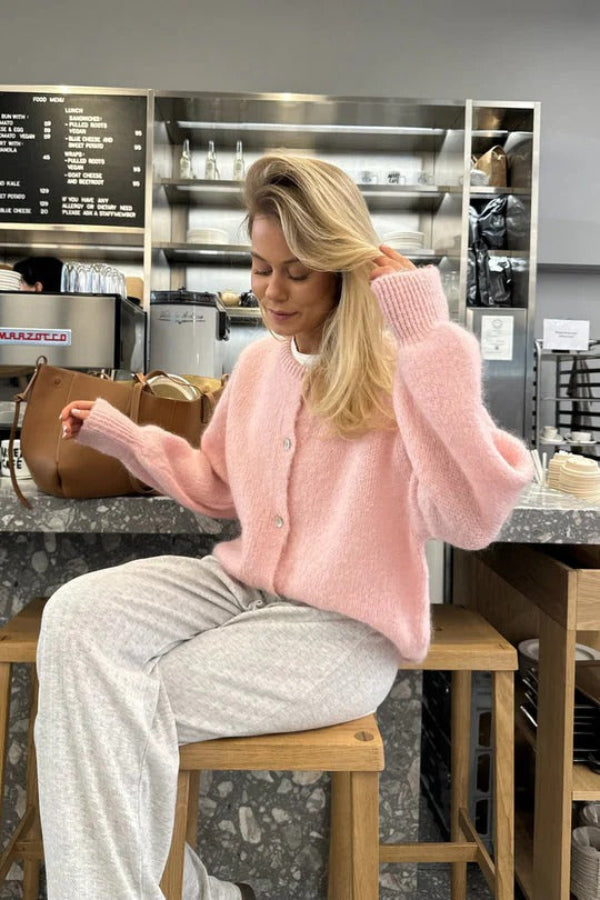 Dames Gebreide Knopen Cardigan | Ontspannen Pasvorm