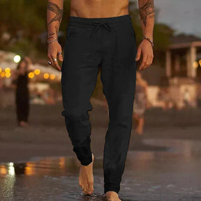 Arlo - Heren Casual Linnen Broek met Trekkoord