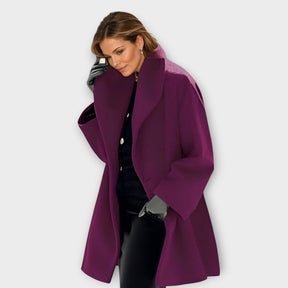 Dames Oversized Winterjas | Warme Lange Overjas met Losse Pasvorm