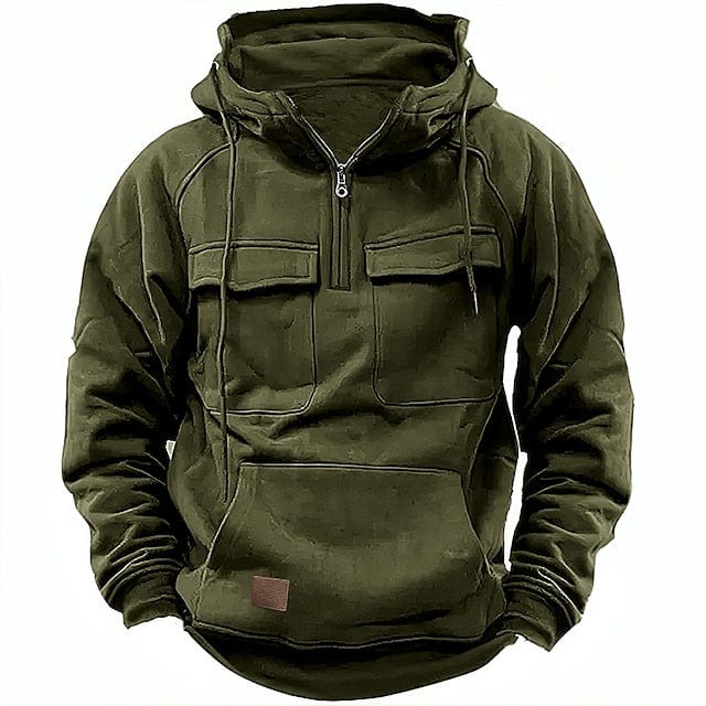 André - Half-rits Heren Tactische Fleece Hoodies