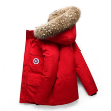 Heren Lange Winterparka Warme Jas | met Capuchon en Bontkraag