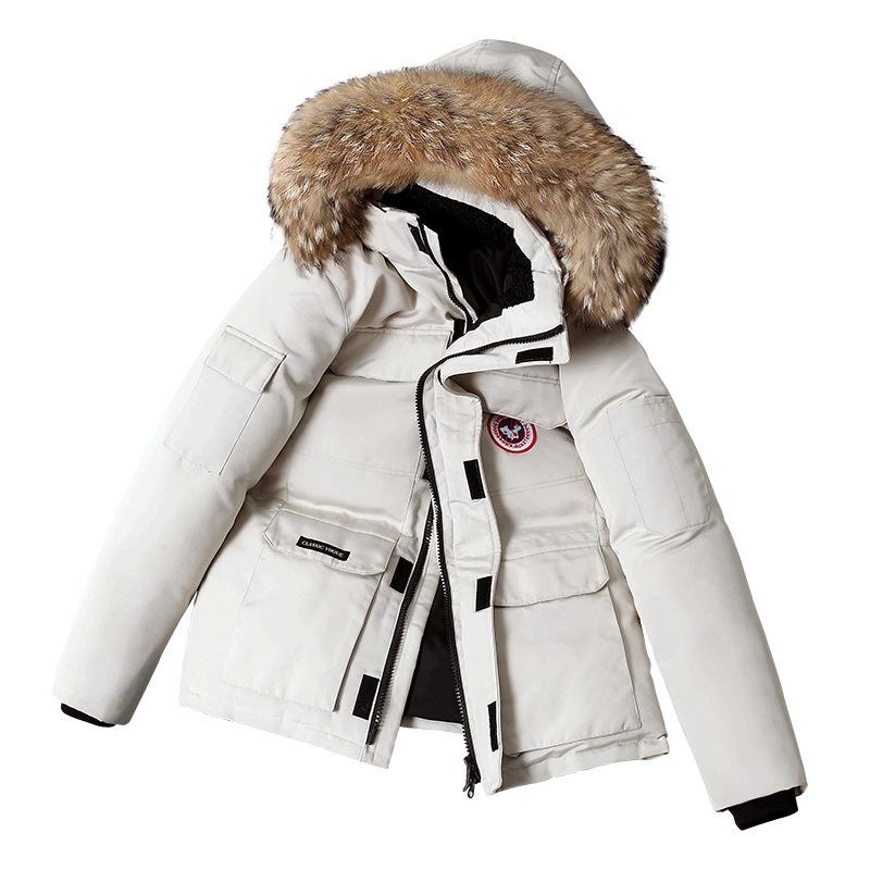 Heren Lange Winterparka Warme Jas | met Capuchon en Bontkraag