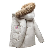 Heren Lange Winterparka Warme Jas | met Capuchon en Bontkraag