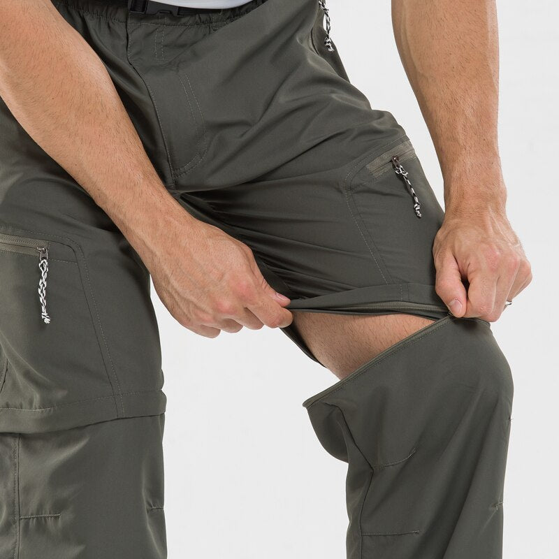 Heren Waterdichte Afritsbare Broek | Outdoor Wandelbroek met Veilige Ritszakken