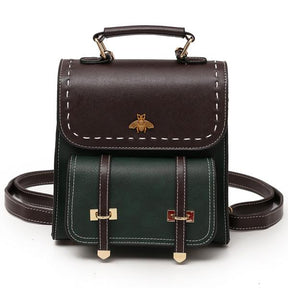 BeeCharm - Vintage Rugzak van Imitatieleer