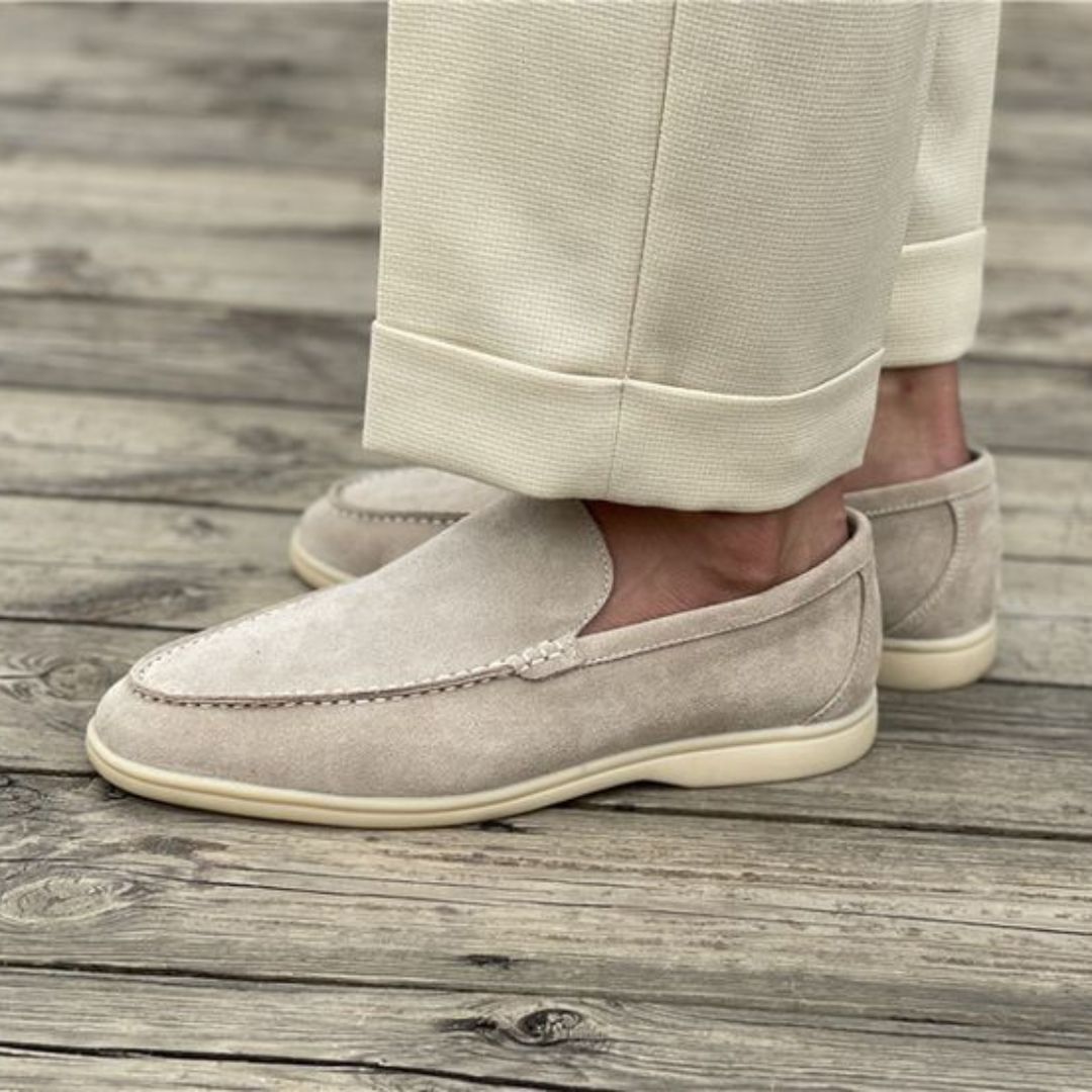 Refined Elegance - Luxe Suede Loafers