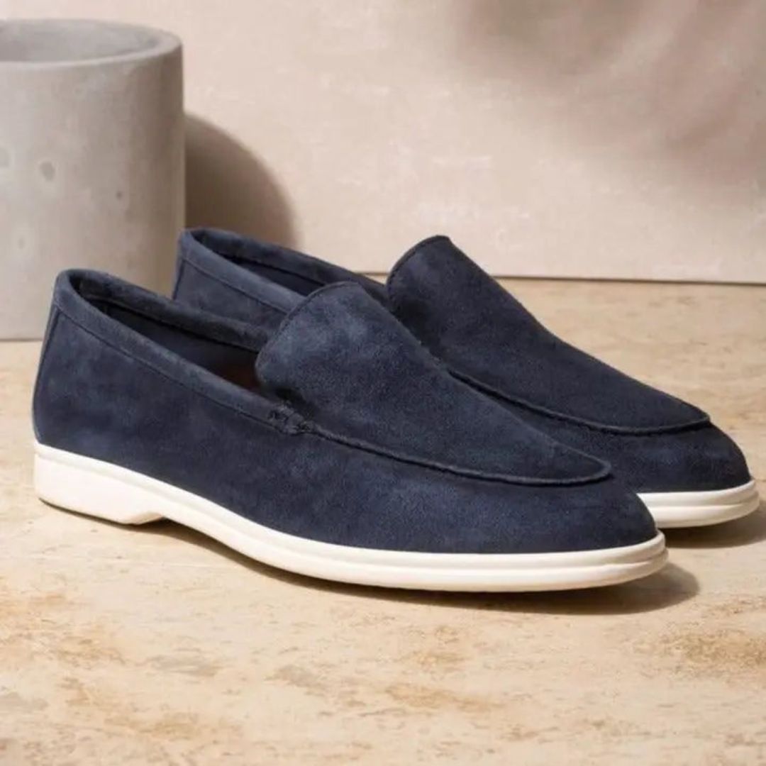 Refined Elegance - Luxe Suede Loafers