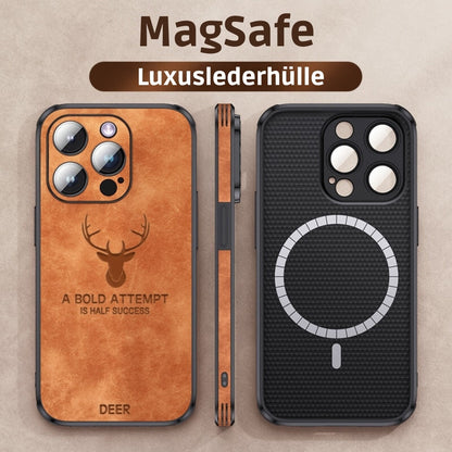 Deer - Luxe Leren iPhone Hoesje met Stijlvol Design en Schokbestendige Bescherming