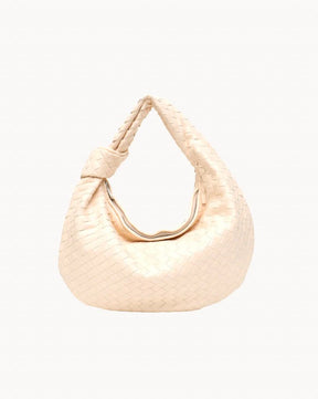WovenStyle - Luxe Gevlochten Schoudertas voor Dames
