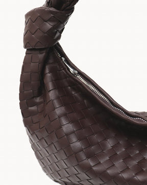 WovenStyle - Luxe Gevlochten Schoudertas voor Dames