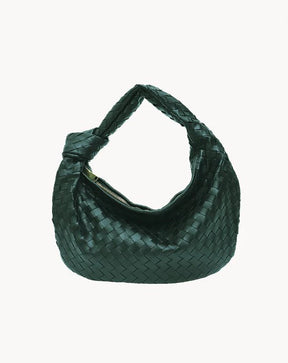 WovenStyle - Luxe Gevlochten Schoudertas voor Dames
