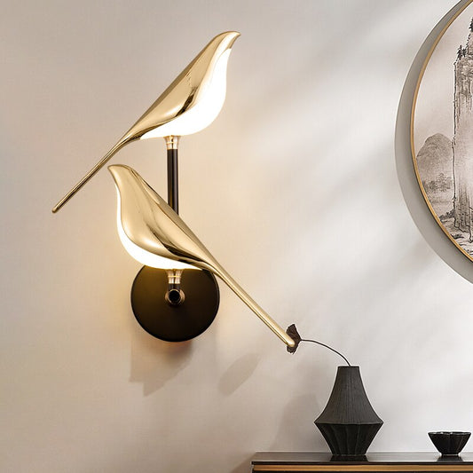 LumiBird - Moderne Vogelwandlamp met LED Verlichting