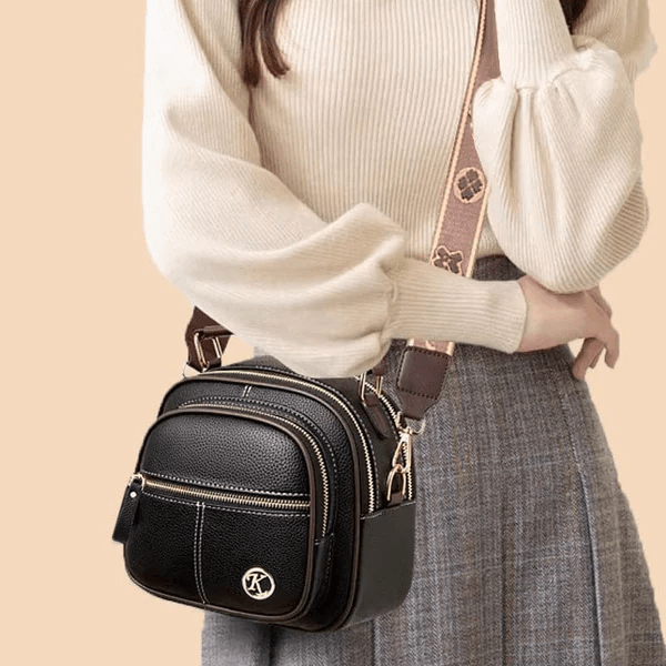 Vogue - Verfijnde Leren Crossbody Tas