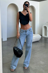 Emma – Lage taille Jeans met Wijde Vintage Snit