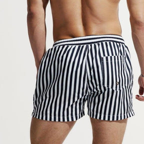 George - Gestreepte Zwemshort, Licht en Comfortabel voor een Stijlvolle Zomer