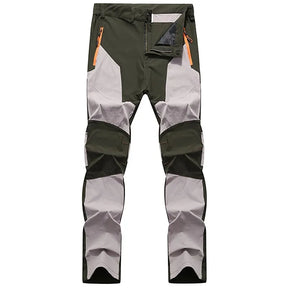 Heren Outdoor Waterdichte Broek | Tweekleurig Design, Ritszakken & Flexibele Knieën