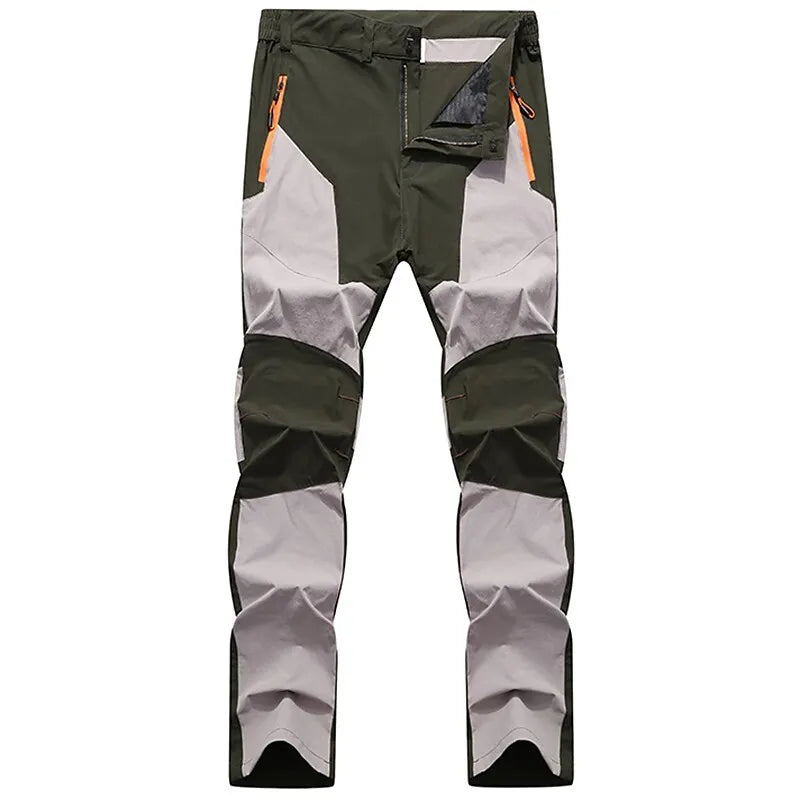 Heren Outdoor Waterdichte Broek | Tweekleurig Design, Ritszakken & Flexibele Knieën