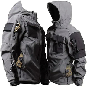 Heren Militaire Outdoor Tactische Jas met Capuchon | Winddichte Waterdichte Functionele Jas