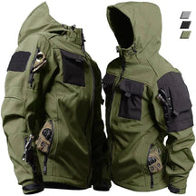 Heren Militaire Outdoor Tactische Jas met Capuchon | Winddichte Waterdichte Functionele Jas