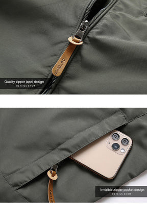 Heren Militaire Outdoor Windbreaker met Capuchon Lichte | Waterdichte Jas