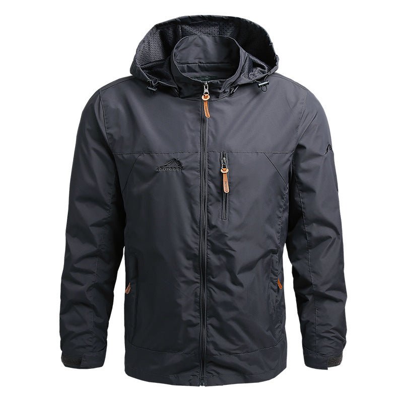 Heren Militaire Outdoor Windbreaker met Capuchon Lichte | Waterdichte Jas