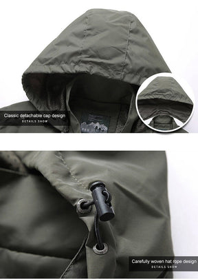 Heren Militaire Outdoor Windbreaker met Capuchon Lichte | Waterdichte Jas
