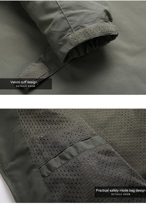 Heren Militaire Outdoor Windbreaker met Capuchon Lichte | Waterdichte Jas