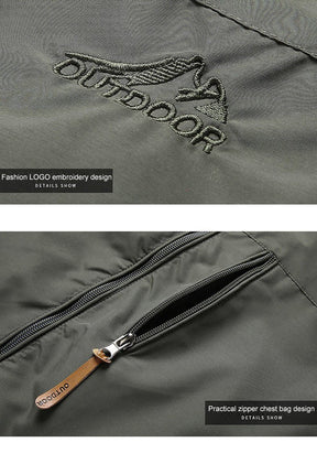 Heren Militaire Outdoor Windbreaker met Capuchon Lichte | Waterdichte Jas