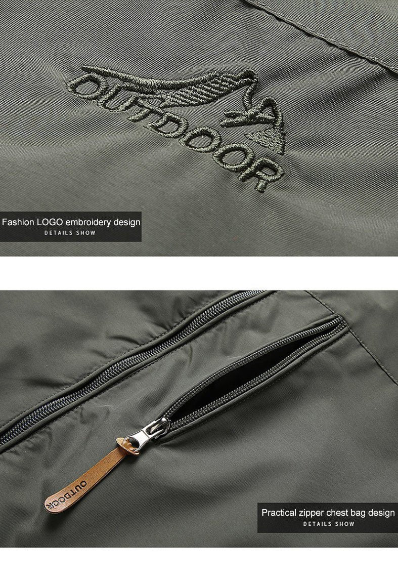 Heren Militaire Outdoor Windbreaker met Capuchon Lichte | Waterdichte Jas
